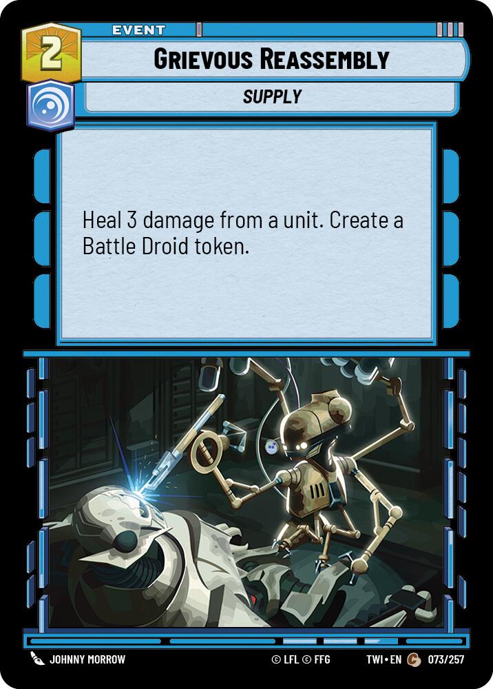 Grievous Reassembly (073/257) (073/257) [Twilight of the Republic] | Shuffle n Cut Hobbies & Games