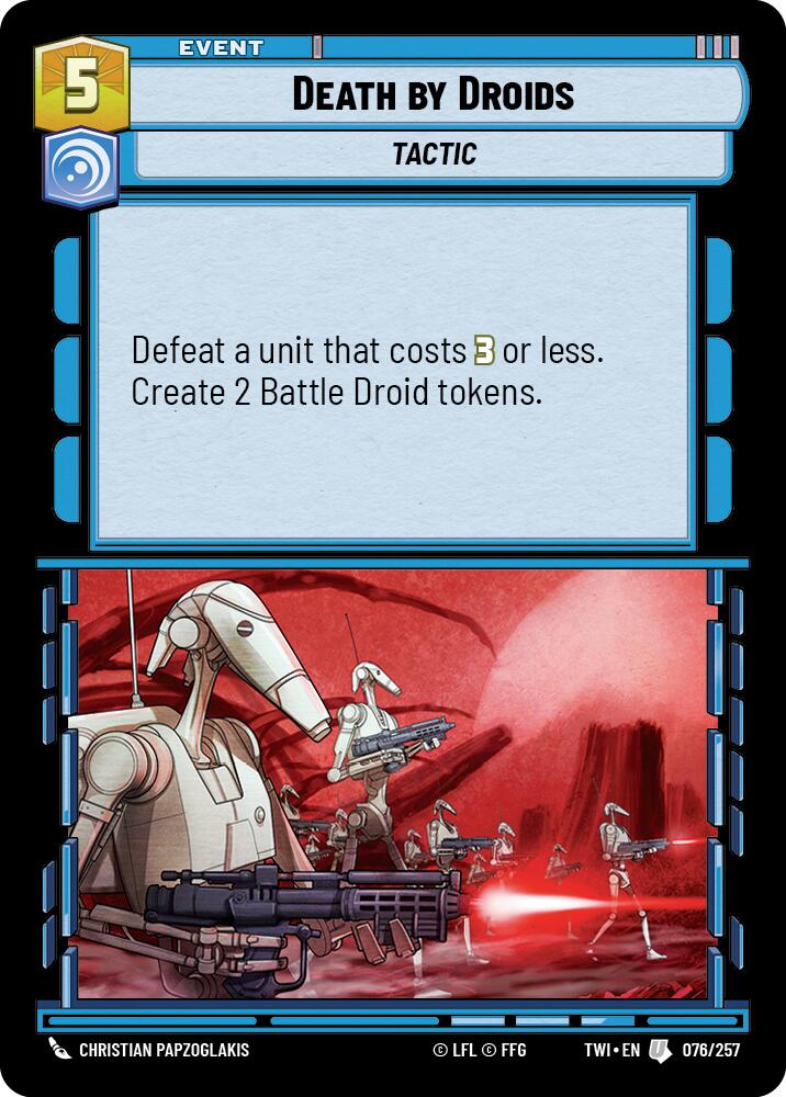 Death by Droids (076/257) (076/257) [Twilight of the Republic] | Shuffle n Cut Hobbies & Games
