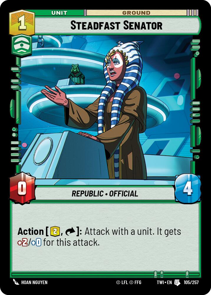 Steadfast Senator (105/257) (105/257) [Twilight of the Republic] | Shuffle n Cut Hobbies & Games