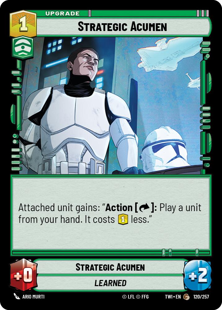 Strategic Acumen (120/257) (120/257) [Twilight of the Republic] | Shuffle n Cut Hobbies & Games