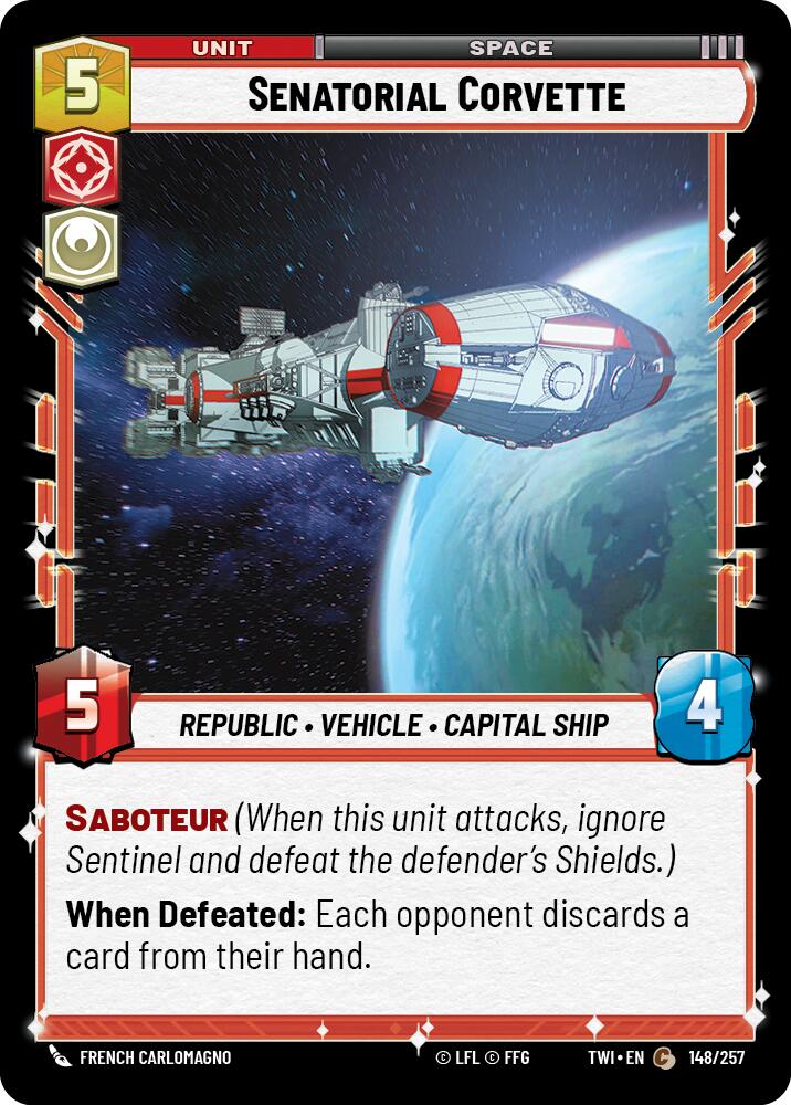 Senatorial Corvette (148/257) (148/257) [Twilight of the Republic] | Shuffle n Cut Hobbies & Games