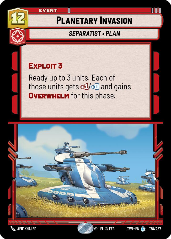 Planetary Invasion (178/257) (178/257) [Twilight of the Republic] | Shuffle n Cut Hobbies & Games