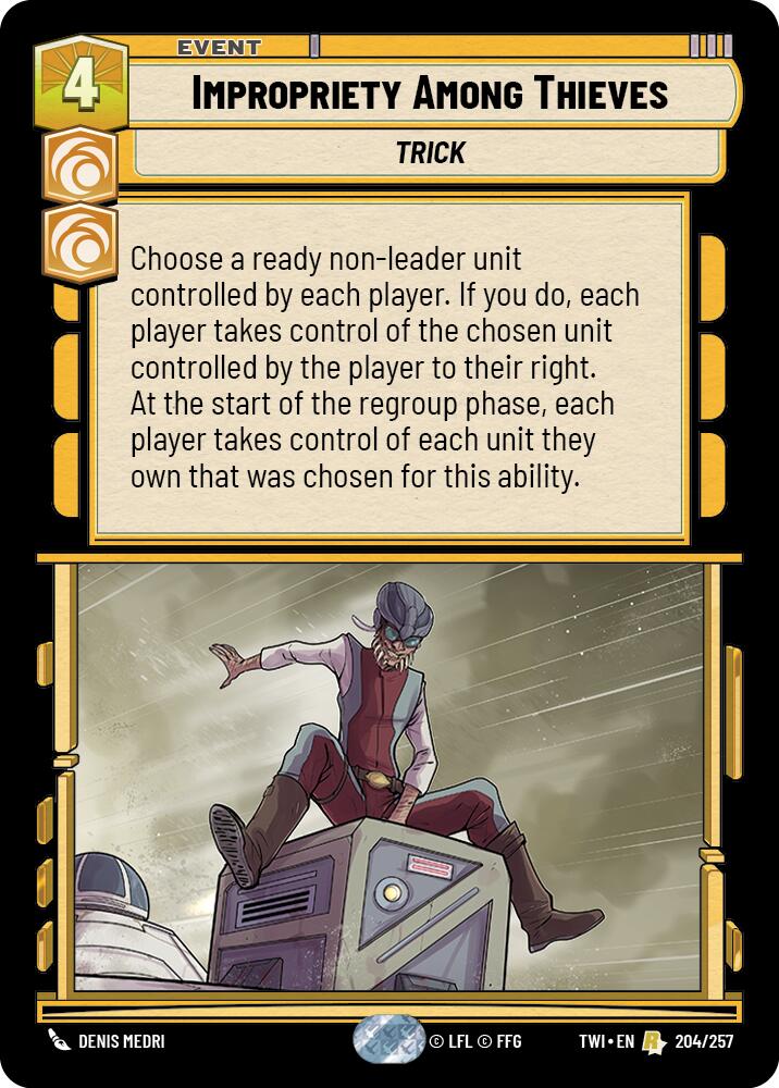Impropriety Among Thieves (204/257) (204/257) [Twilight of the Republic] | Shuffle n Cut Hobbies & Games