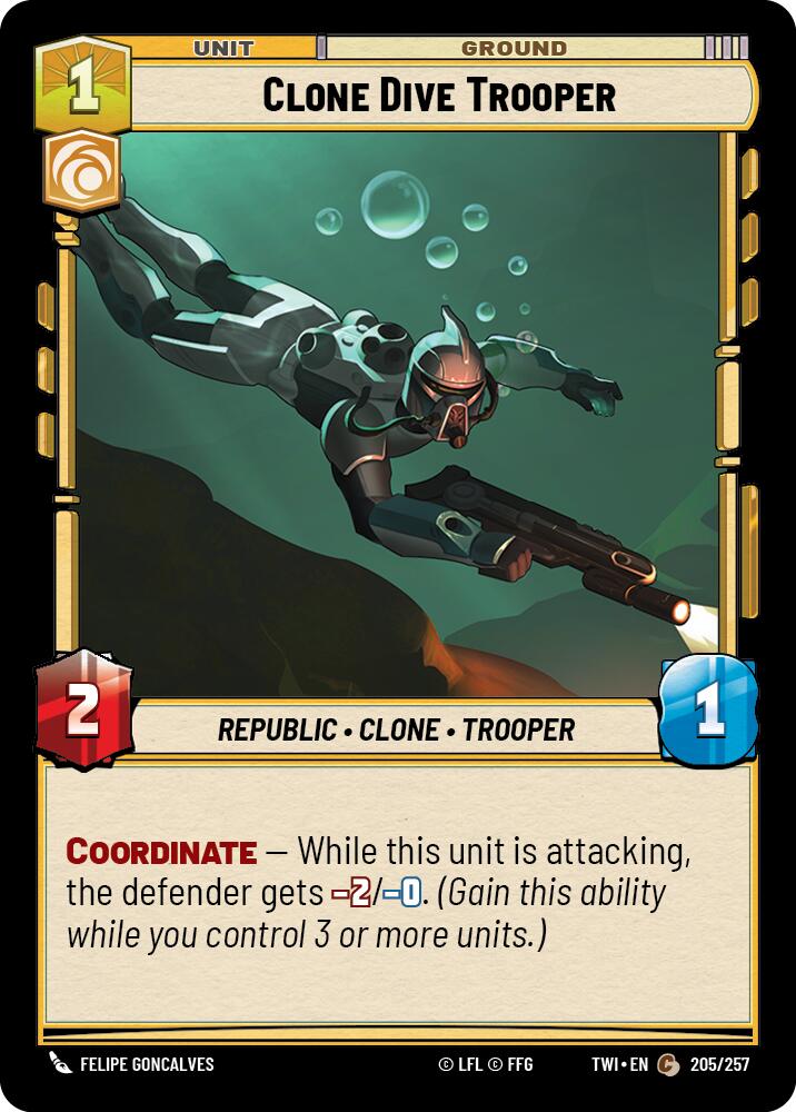 Clone Dive Trooper (205/257) (205/257) [Twilight of the Republic] | Shuffle n Cut Hobbies & Games