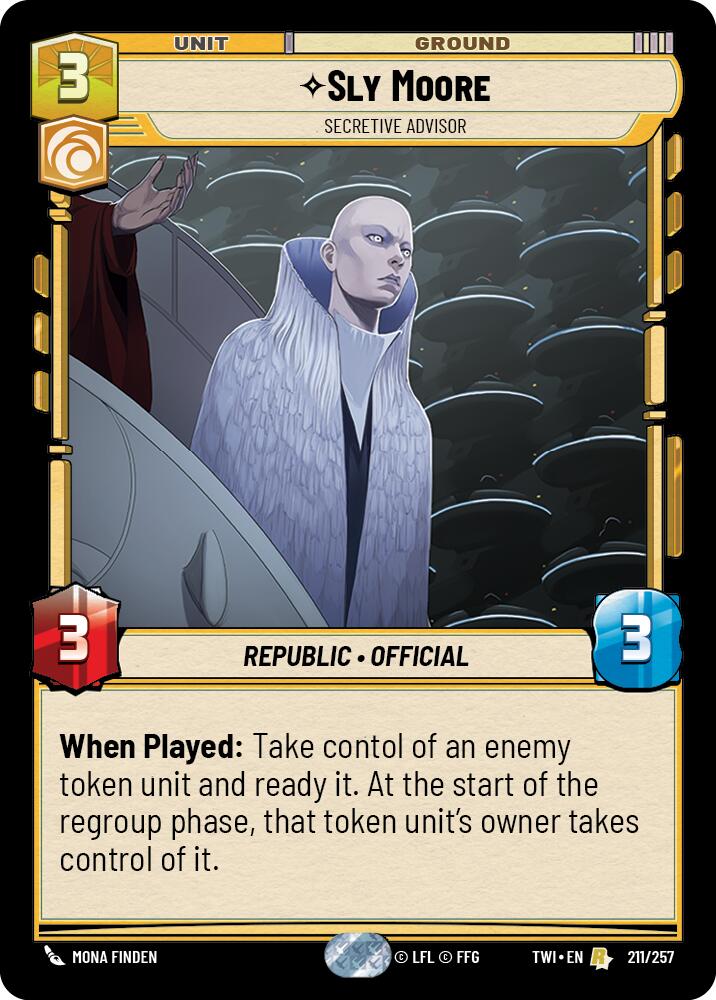 Sly Moore - Secretive Advisor (211/257) (211/257) [Twilight of the Republic] | Shuffle n Cut Hobbies & Games