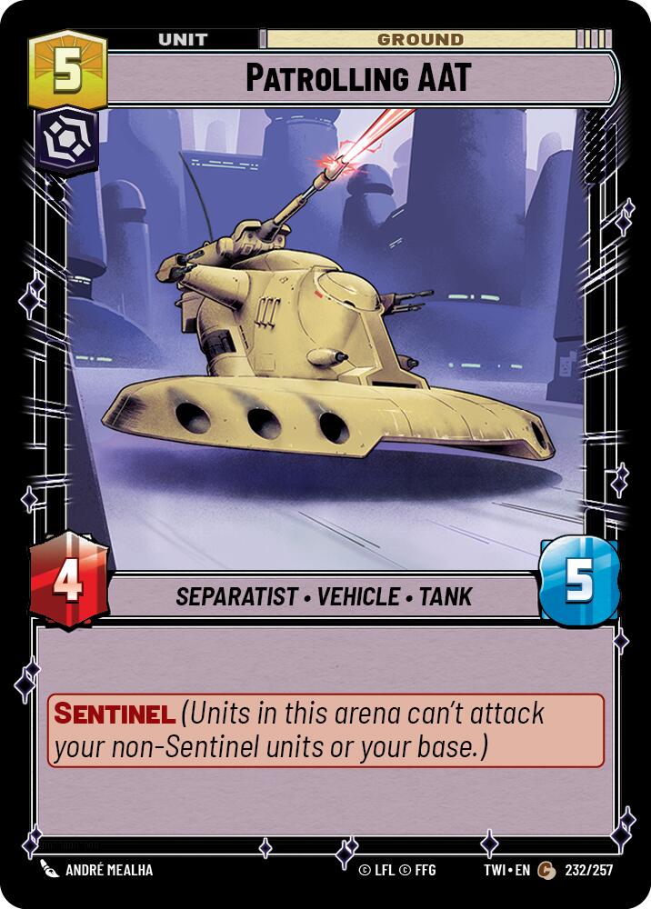 Patrolling AAT (232/257) (232/257) [Twilight of the Republic] | Shuffle n Cut Hobbies & Games