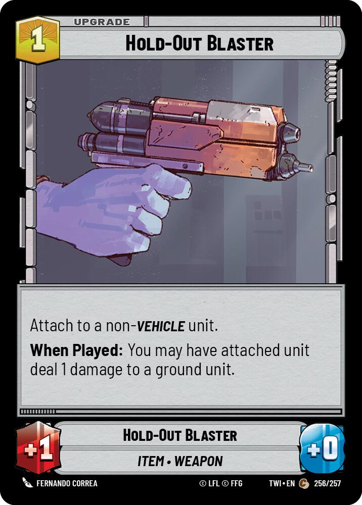 Hold-Out Blaster (256/257) (256/257) [Twilight of the Republic] | Shuffle n Cut Hobbies & Games