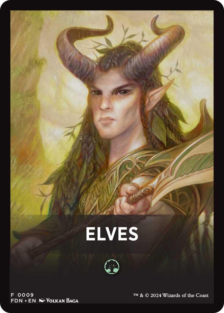 Elves Theme Card [Foundations Tokens] | Shuffle n Cut Hobbies & Games