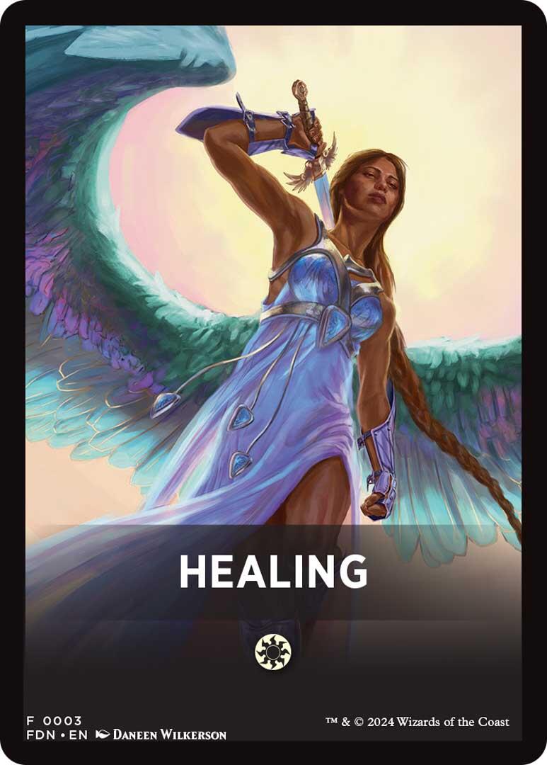 Healing Theme Card [Foundations Tokens] | Shuffle n Cut Hobbies & Games