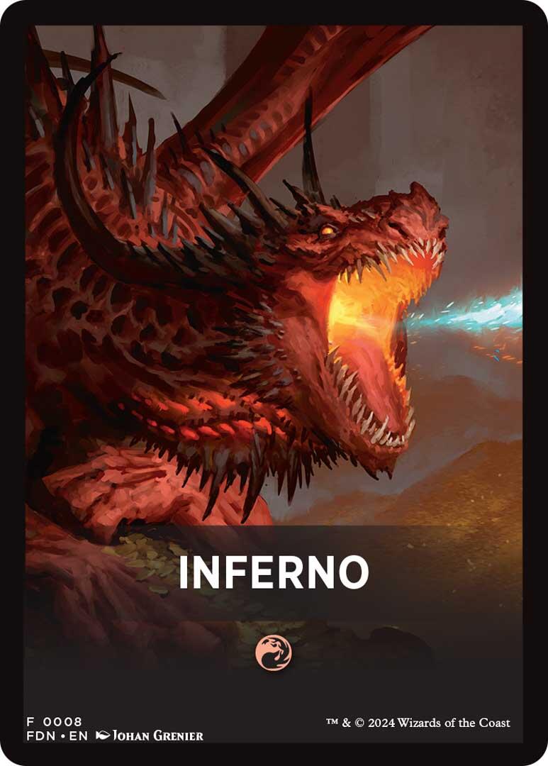 Inferno Theme Card [Foundations Tokens] | Shuffle n Cut Hobbies & Games