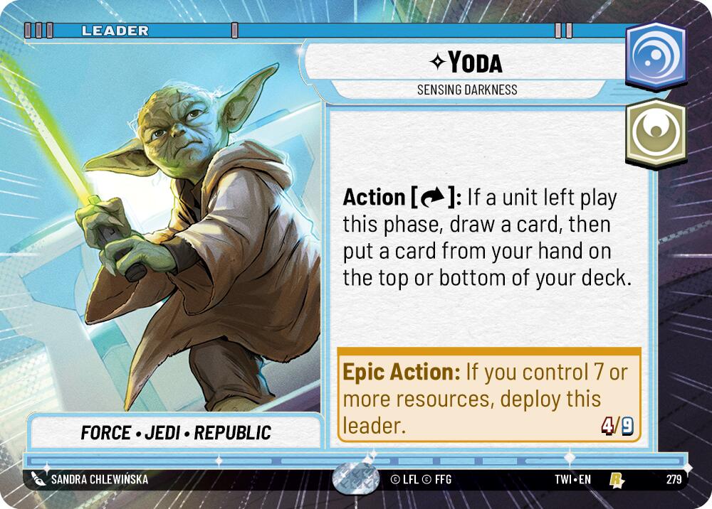 Yoda - Sensing Darkness (279) (Hyperspace) (279) [Twilight of the Republic] | Shuffle n Cut Hobbies & Games