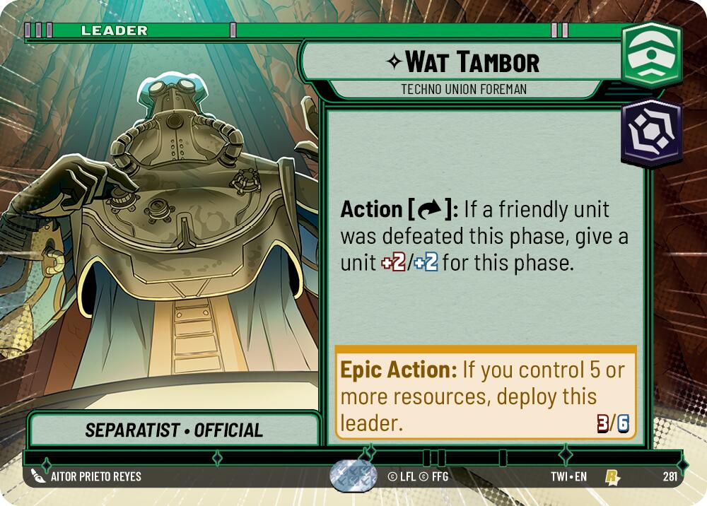 Wat Tambor - Techno Union Foreman (281) (Hyperspace) (281) [Twilight of the Republic] | Shuffle n Cut Hobbies & Games