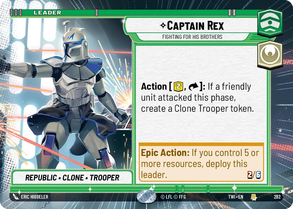 Captain Rex - Fighting For His Brothers (282) (Hyperspace) (282) [Twilight of the Republic] | Shuffle n Cut Hobbies & Games