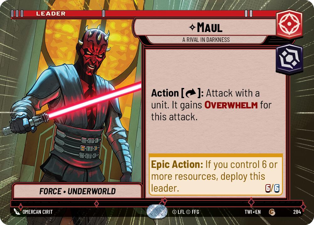 Maul - A Rival in Darkness (284) (Hyperspace) (284) [Twilight of the Republic] | Shuffle n Cut Hobbies & Games