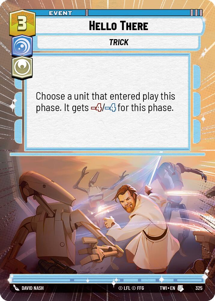 Hello There (325) (Hyperspace) (325) [Twilight of the Republic] | Shuffle n Cut Hobbies & Games