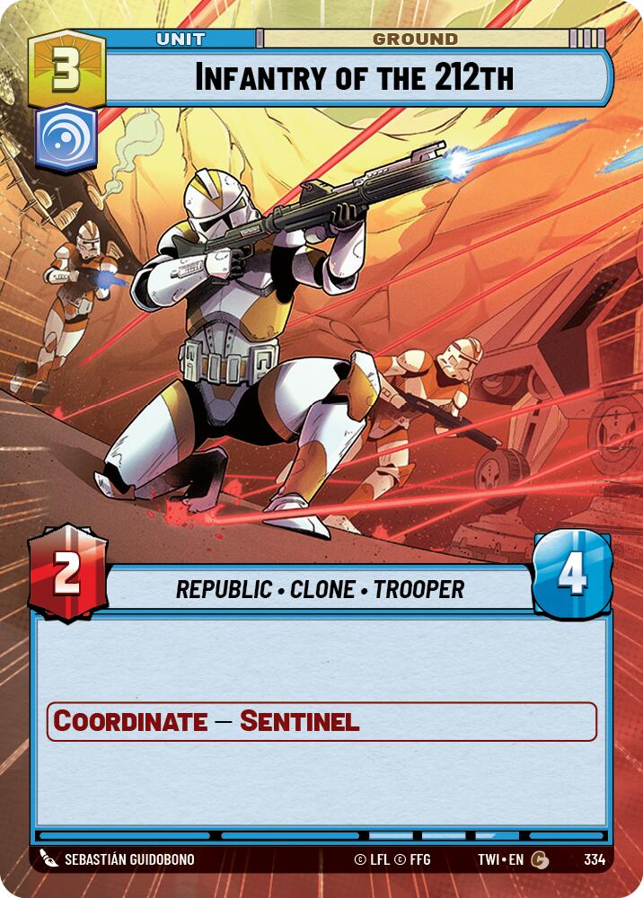 Infantry of the 212th (334) (Hyperspace) (334) [Twilight of the Republic] | Shuffle n Cut Hobbies & Games