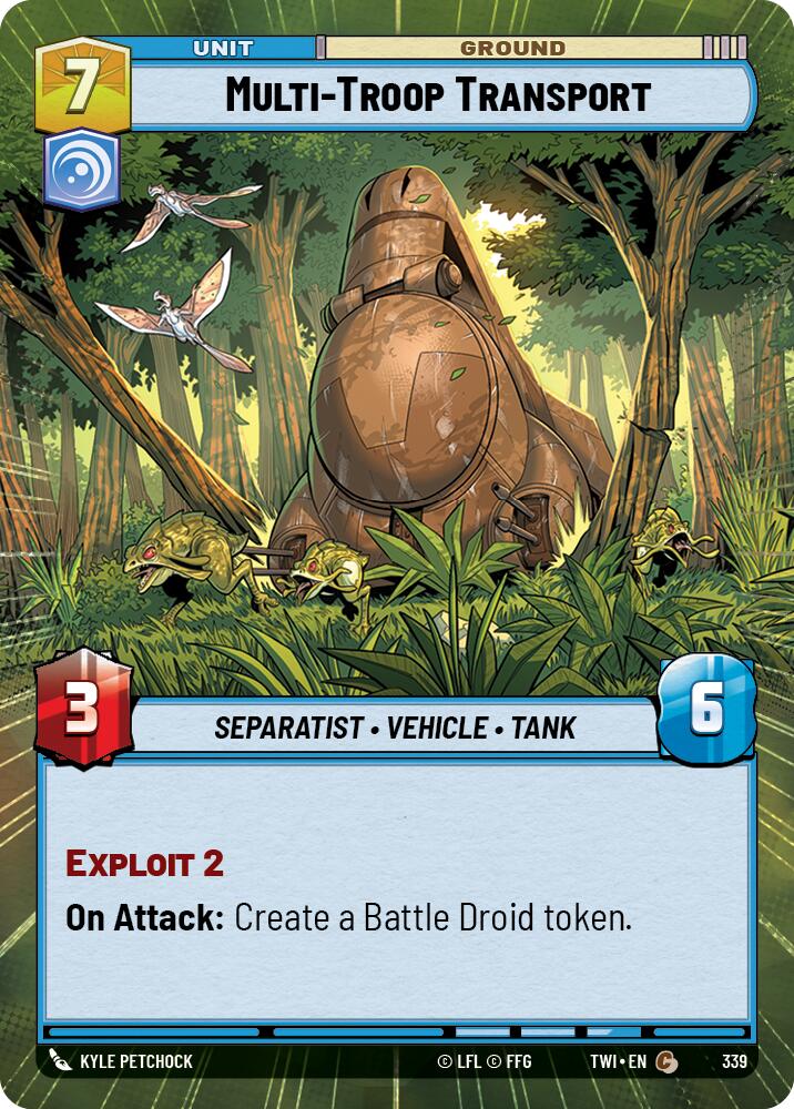 Multi-Troop Transport (339) (Hyperspace) (339) [Twilight of the Republic] | Shuffle n Cut Hobbies & Games