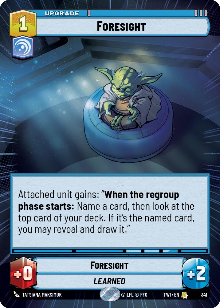 Foresight (341) (Hyperspace) (341) [Twilight of the Republic] | Shuffle n Cut Hobbies & Games