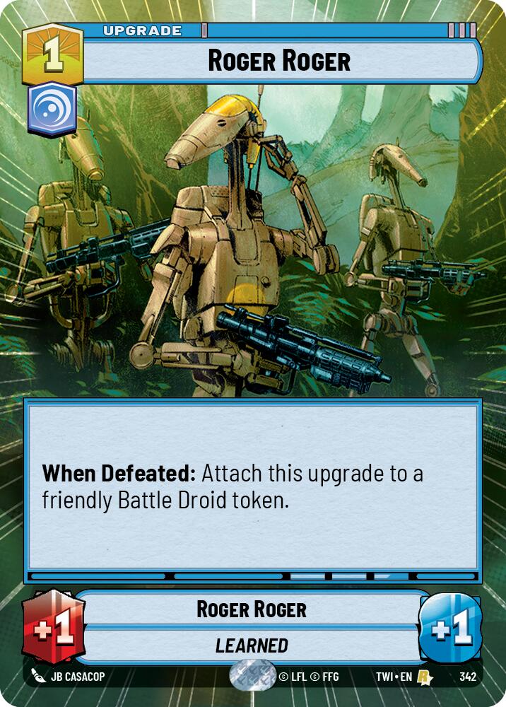Roger Roger (342) (Hyperspace) (342) [Twilight of the Republic] | Shuffle n Cut Hobbies & Games