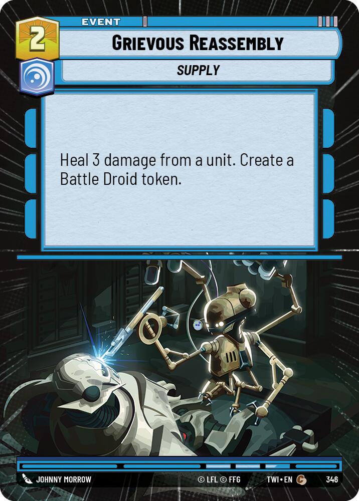 Grievous Reassembly (346) (Hyperspace) (346) [Twilight of the Republic] | Shuffle n Cut Hobbies & Games