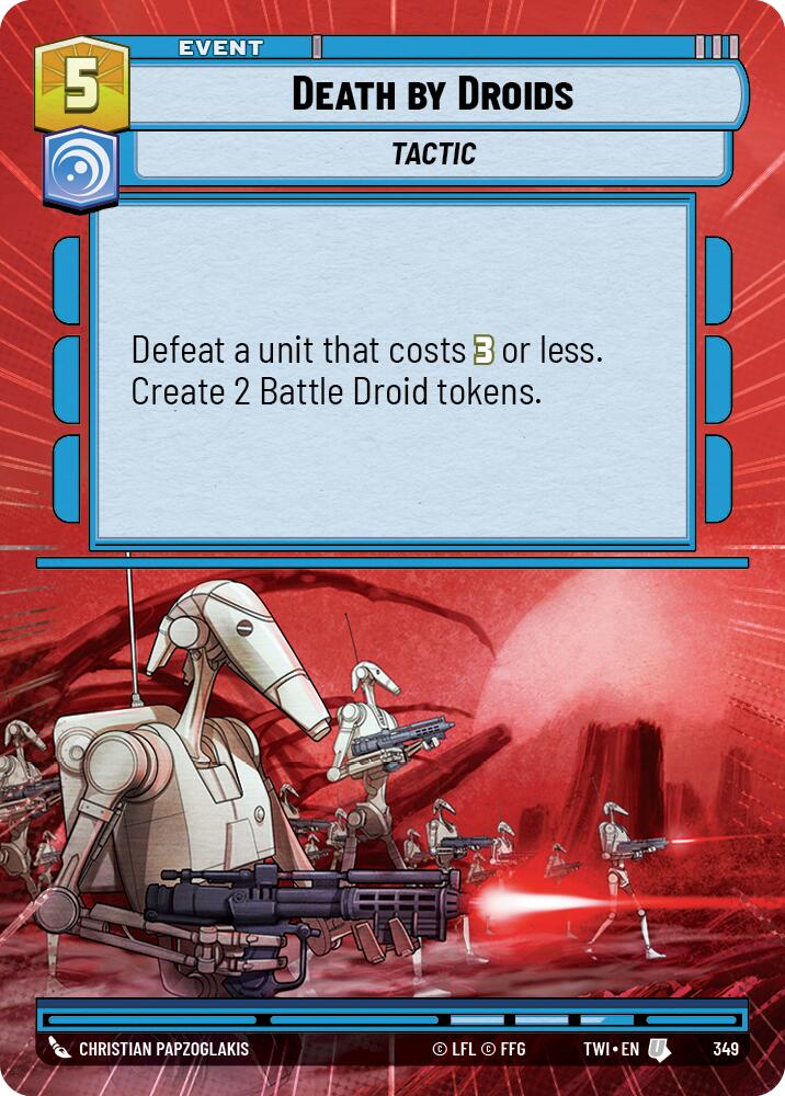 Death by Droids (349) (Hyperspace) (349) [Twilight of the Republic] | Shuffle n Cut Hobbies & Games