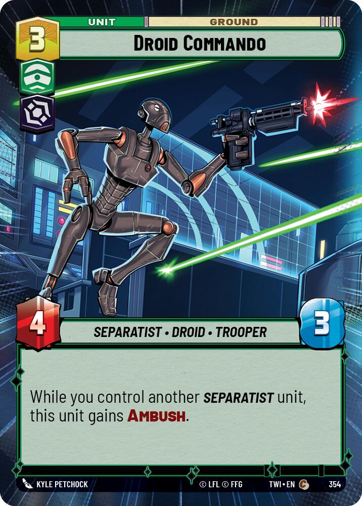 Droid Commando (354) (Hyperspace) (354) [Twilight of the Republic] | Shuffle n Cut Hobbies & Games