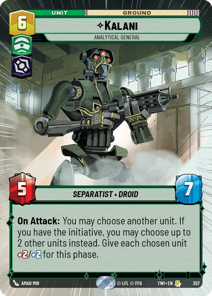 Kalani - Analytical General (357) (Hyperspace) (357) [Twilight of the Republic] | Shuffle n Cut Hobbies & Games