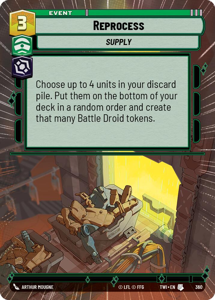 Reprocess (360) (Hyperspace) (360) [Twilight of the Republic] | Shuffle n Cut Hobbies & Games