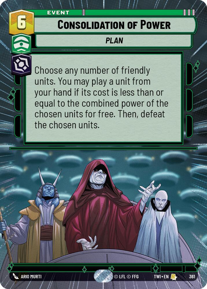 Consolidation of Power (361) (Hyperspace) (361) [Twilight of the Republic] | Shuffle n Cut Hobbies & Games