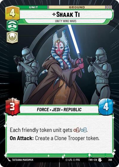 Shaak Ti - Unity Wins Wars (366) (Hyperspace) (366) [Twilight of the Republic] | Shuffle n Cut Hobbies & Games
