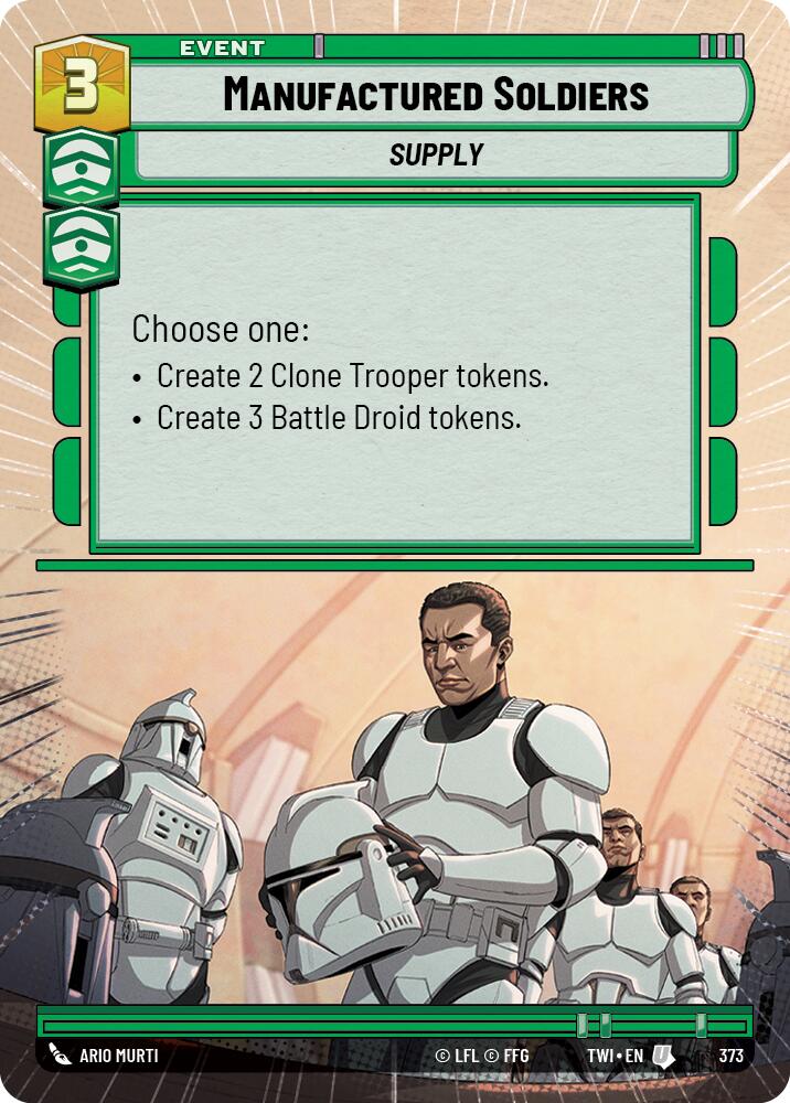 Manufactured Soldiers (373) (Hyperspace) (373) [Twilight of the Republic] | Shuffle n Cut Hobbies & Games