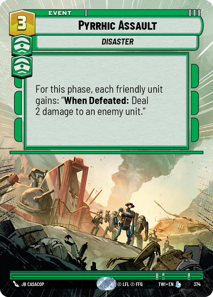 Pyrrhic Assault (374) (Hyperspace) (374) [Twilight of the Republic] | Shuffle n Cut Hobbies & Games