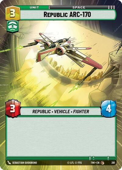 Republic ARC-170 (381) (Hyperspace) (381) [Twilight of the Republic] | Shuffle n Cut Hobbies & Games