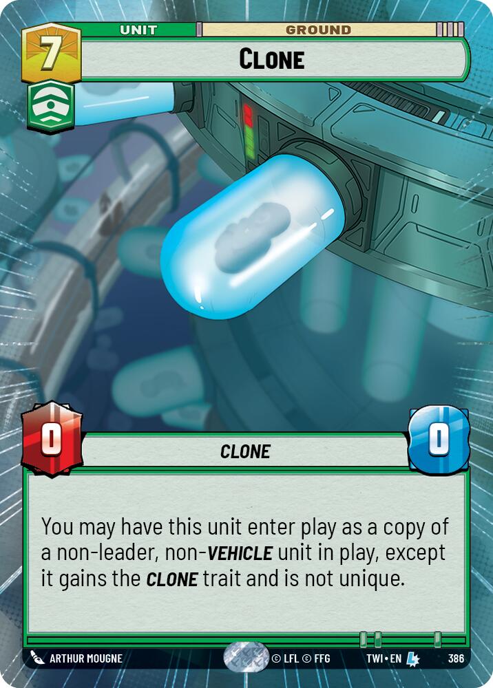 Clone (386) (Hyperspace) (386) [Twilight of the Republic] | Shuffle n Cut Hobbies & Games