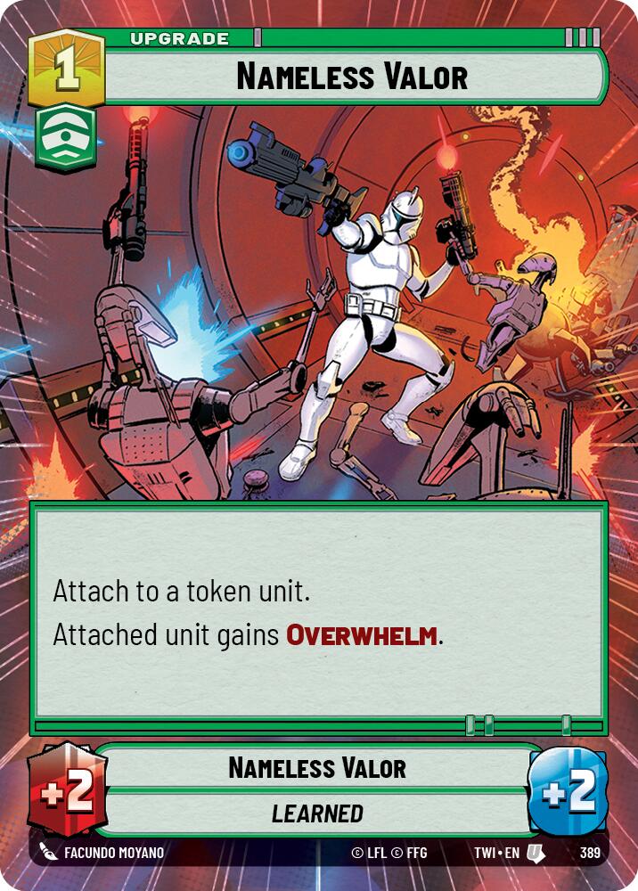 Nameless Valor (389) (Hyperspace) (389) [Twilight of the Republic] | Shuffle n Cut Hobbies & Games