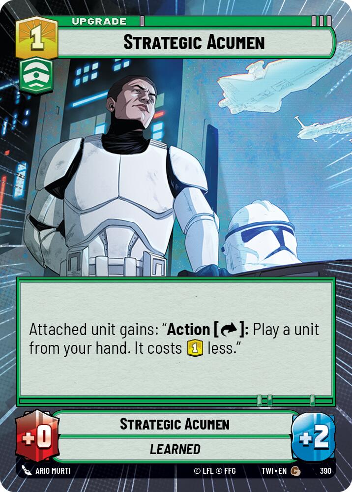 Strategic Acumen (390) (Hyperspace) (390) [Twilight of the Republic] | Shuffle n Cut Hobbies & Games