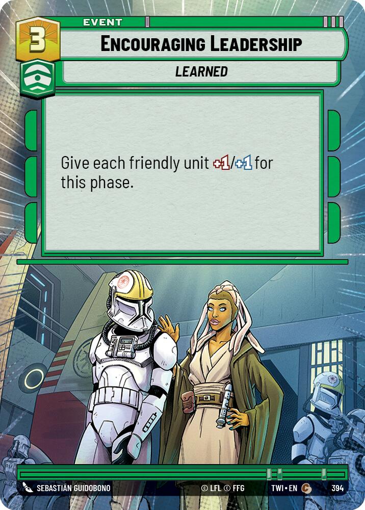Encouraging Leadership (394) (Hyperspace) (394) [Twilight of the Republic] | Shuffle n Cut Hobbies & Games