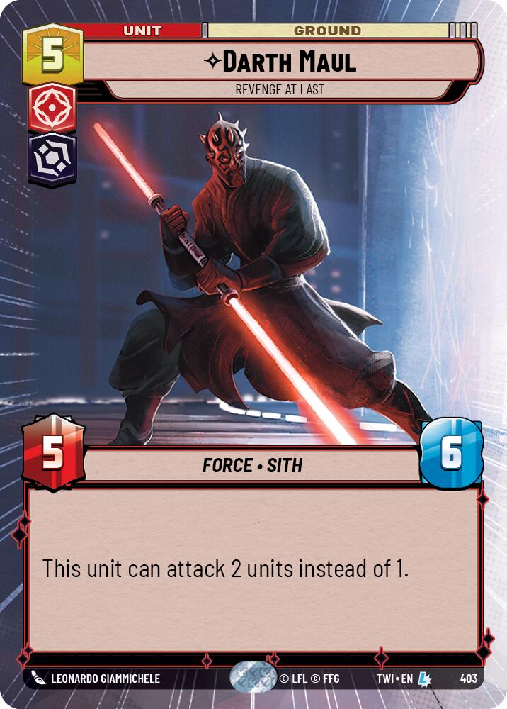 Darth Maul - Revenge At Last (403) (Hyperspace) (403) [Twilight of the Republic] | Shuffle n Cut Hobbies & Games