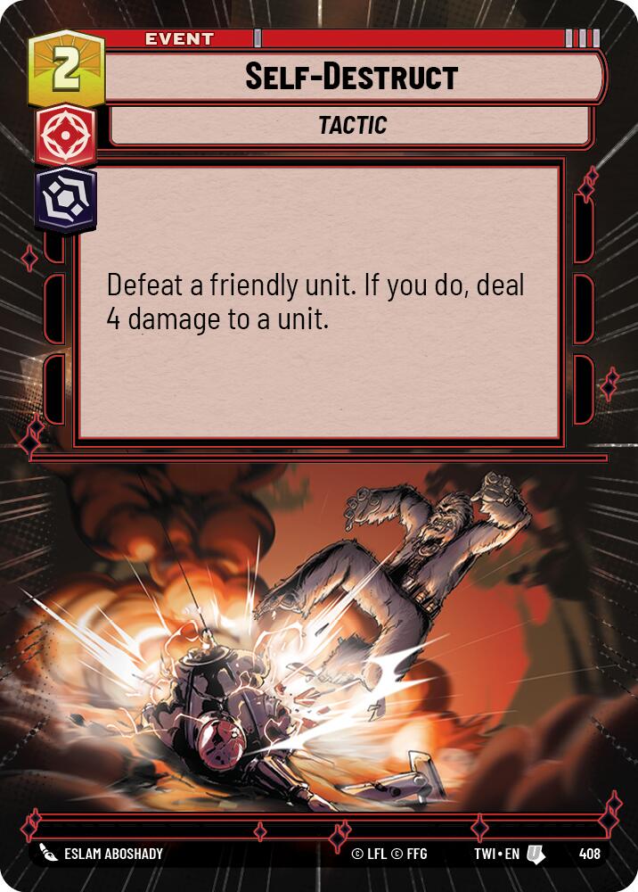 Self-Destruct (408) (Hyperspace) (408) [Twilight of the Republic] | Shuffle n Cut Hobbies & Games