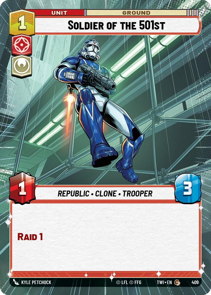 Soldier of the 501st (409) (Hyperspace) (409) [Twilight of the Republic] | Shuffle n Cut Hobbies & Games