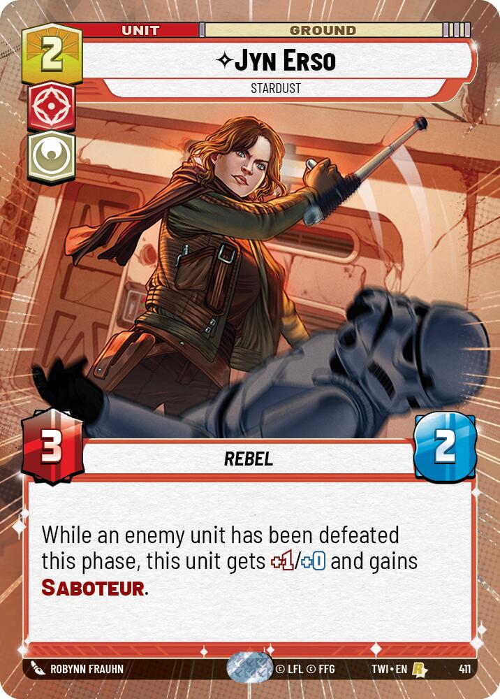 Jyn Erso - Stardust (411) (Hyperspace) (411) [Twilight of the Republic] | Shuffle n Cut Hobbies & Games
