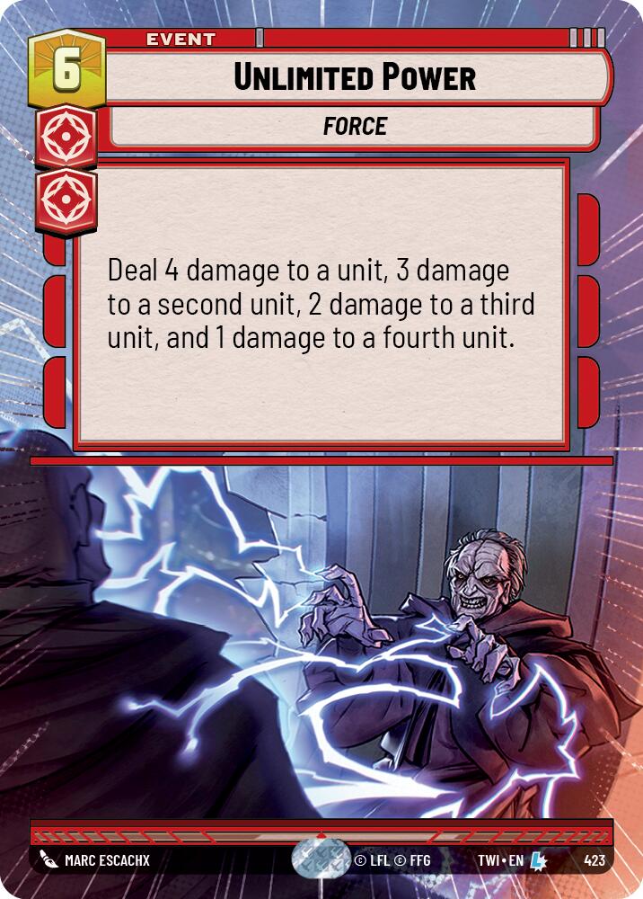 Unlimited Power (423) (Hyperspace) (423) [Twilight of the Republic] | Shuffle n Cut Hobbies & Games
