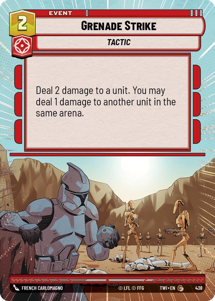 Grenade Strike (438) (Hyperspace) (438) [Twilight of the Republic] | Shuffle n Cut Hobbies & Games