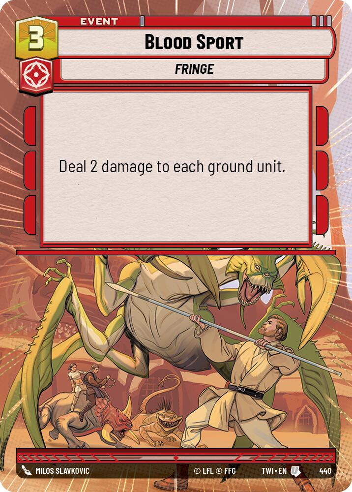 Blood Sport (440) (Hyperspace) (440) [Twilight of the Republic] | Shuffle n Cut Hobbies & Games