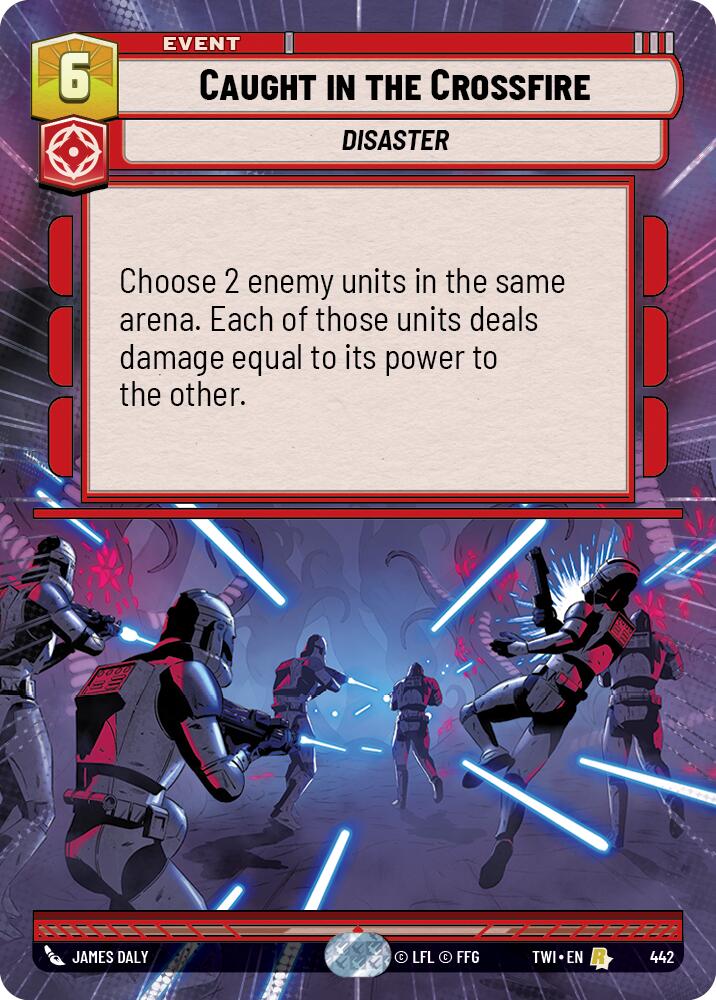 Caught in the Crossfire (442) (Hyperspace) (442) [Twilight of the Republic] | Shuffle n Cut Hobbies & Games