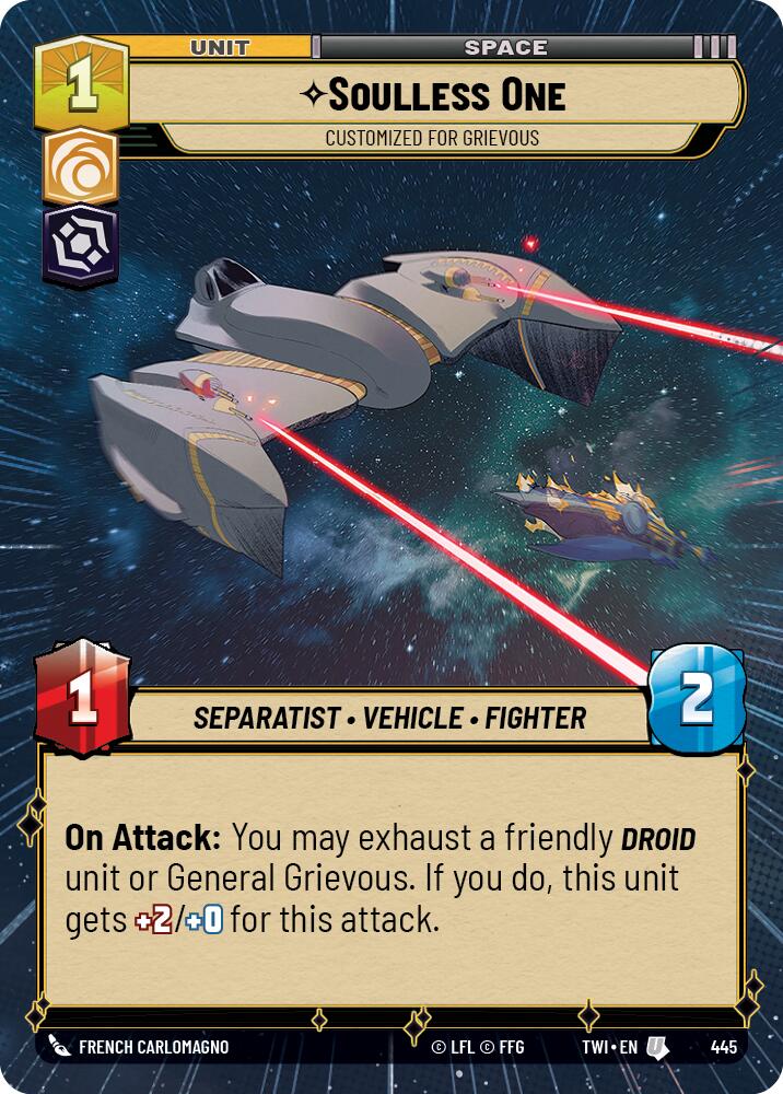 Soulless One - Customized for Grievous (445) (Hyperspace) (445) [Twilight of the Republic] | Shuffle n Cut Hobbies & Games