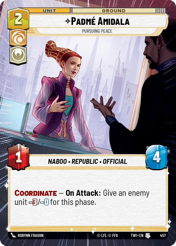 Padme Amidala - Pursuing Peace (457) (Hyperspace) (457) [Twilight of the Republic] | Shuffle n Cut Hobbies & Games