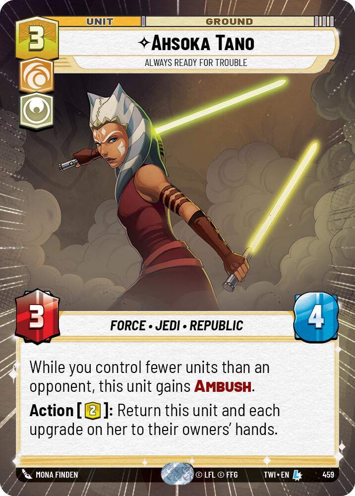 Ahsoka Tano - Always Ready For Trouble (459) (Hyperspace) (459) [Twilight of the Republic] | Shuffle n Cut Hobbies & Games
