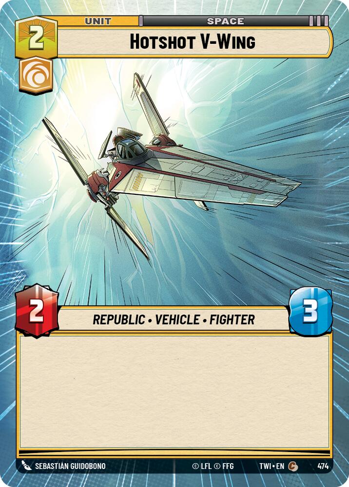 Hotshot V-Wing (474) (Hyperspace) (474) [Twilight of the Republic] | Shuffle n Cut Hobbies & Games
