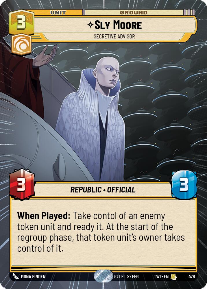 Sly Moore - Secretive Advisor (476) (Hyperspace) (476) [Twilight of the Republic] | Shuffle n Cut Hobbies & Games
